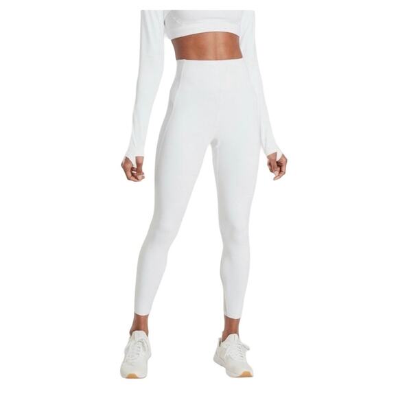 Athleta White Stay Fly 7/8 Reflective Tights Athletic Leggings High Rise Size XL - Picture 1 of 9